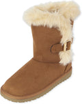 Girls Warm Lightweight Winter Boot - Comfortable Everyday Cold Weather