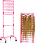 Adjustable Braiding Rack with 160 Pegs - Movable 2-Sided Hair Rack