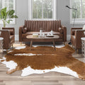 AROgan Faux Cow Print Rug Large 6ft x 7ft - Soft No-Slip Area Rug