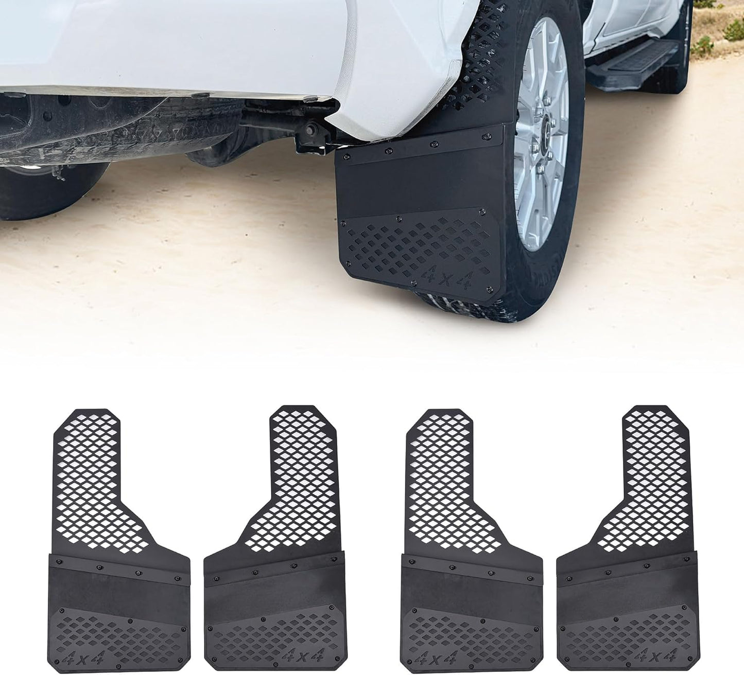 Mud Flaps Heavy-Duty Splash Guards for Pickup Trucks & SUVs