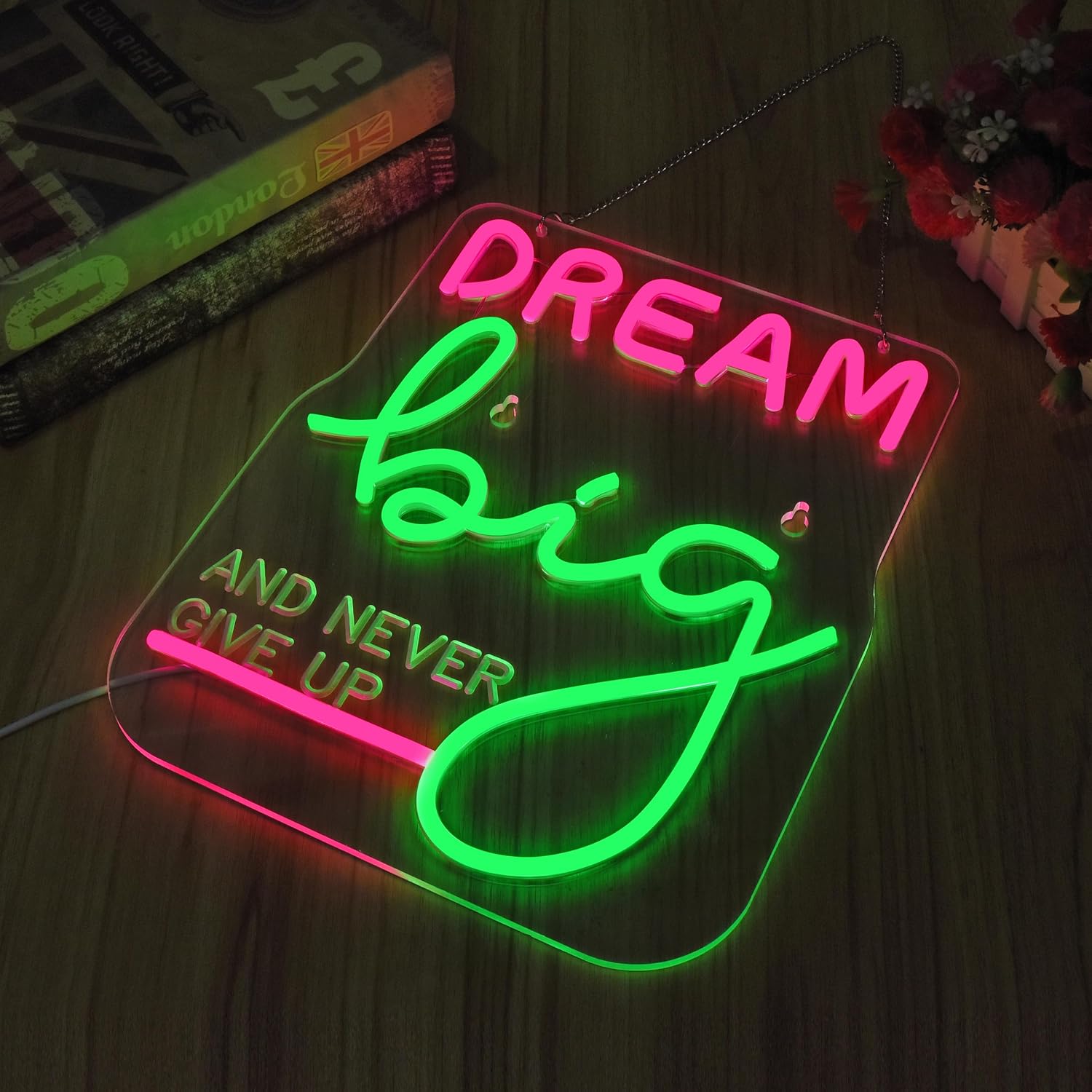 Dream Big LED Neon Sign - Inspiring Decor