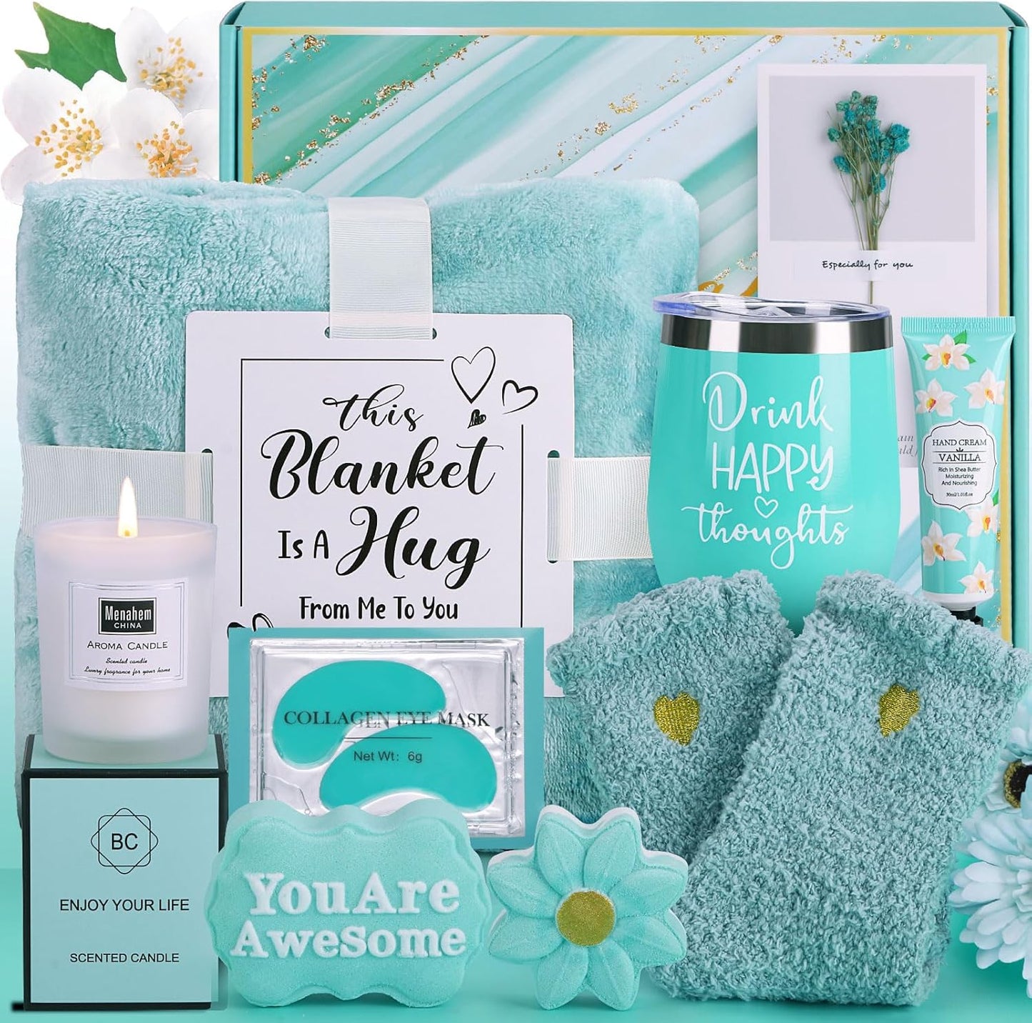 BaiCai Birthday Gifts for Women Self Care Gift Set