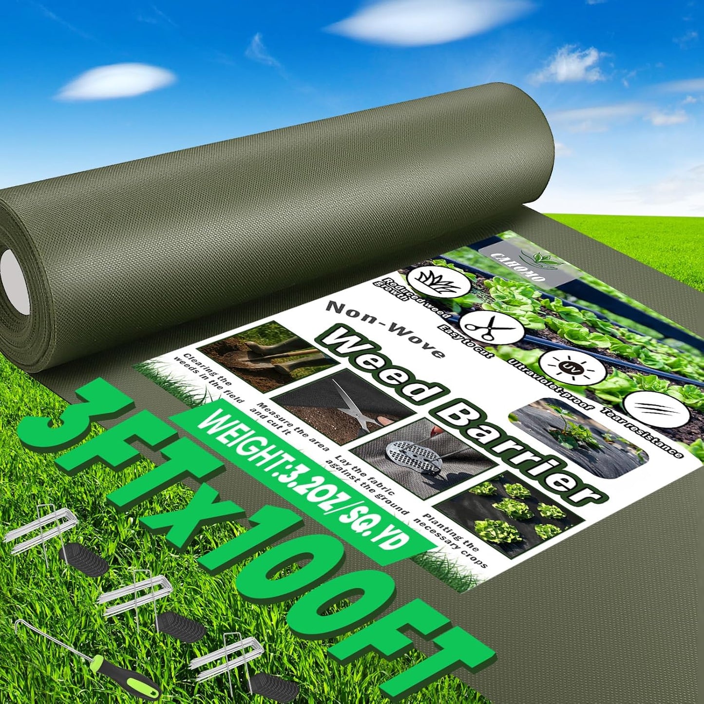 Non-Woven Thick Weed Barrier Fabric for Superior Weed Control