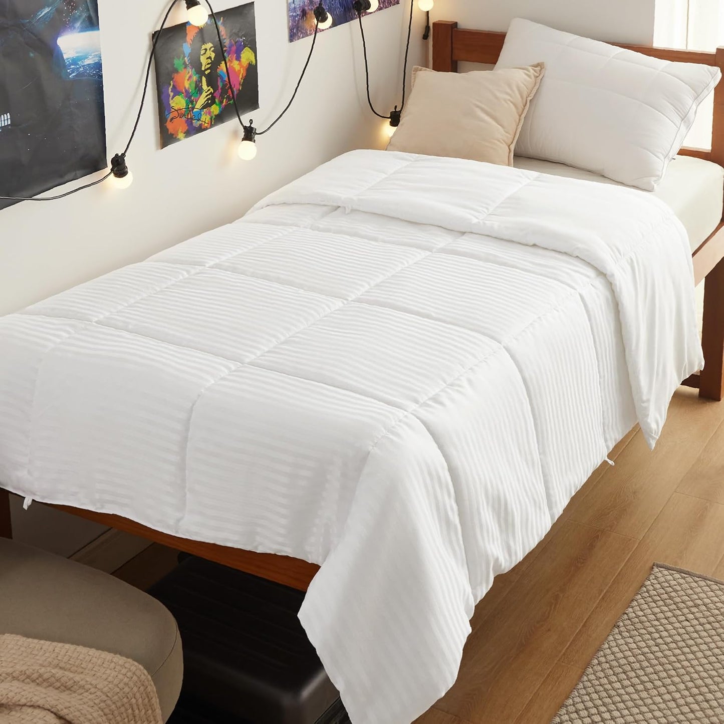 Lightweight Twin Size Duvet Insert for Summer Comfort and Style