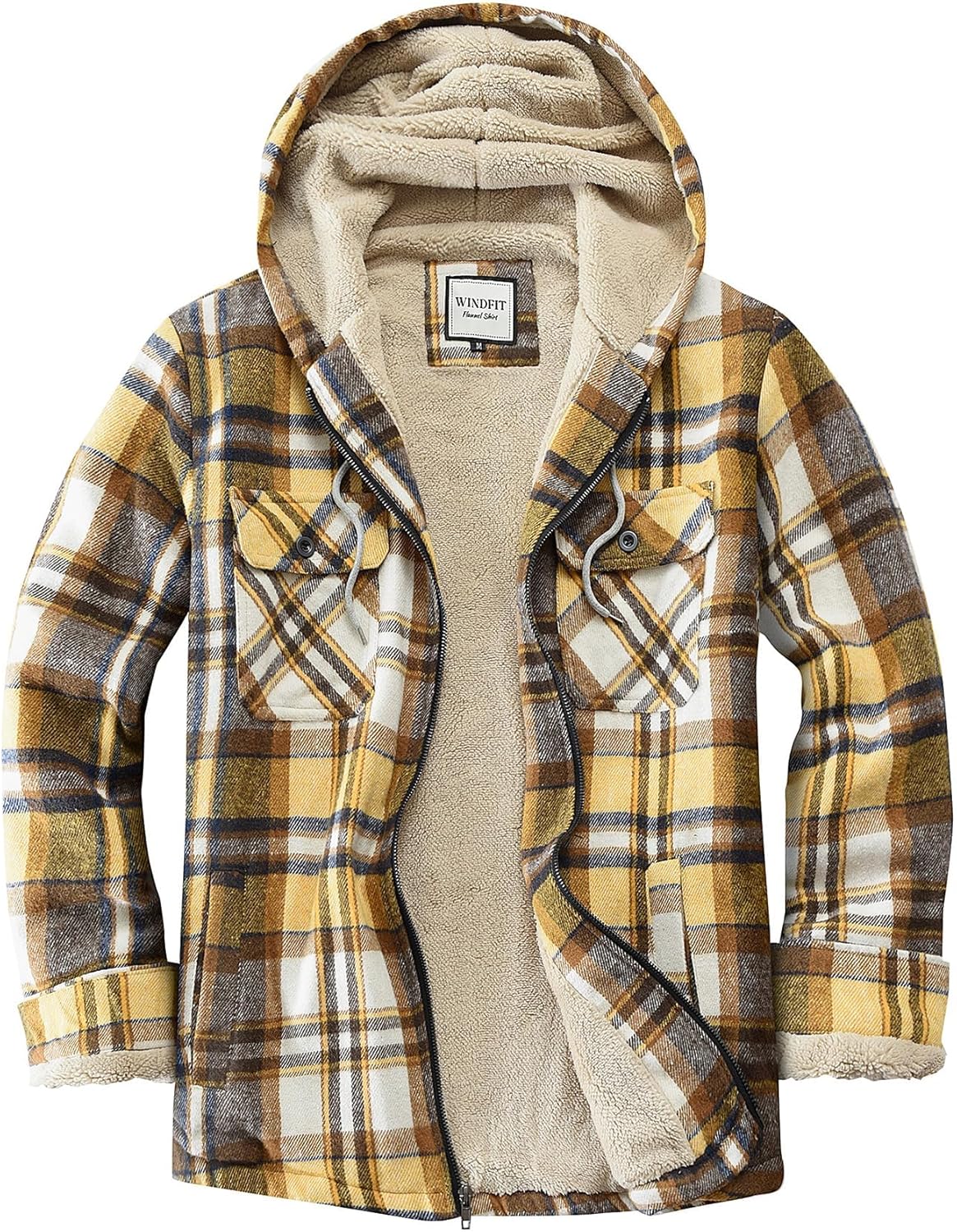 WINDFIT Women's Full Zip Fleece Flannel Jacket Review