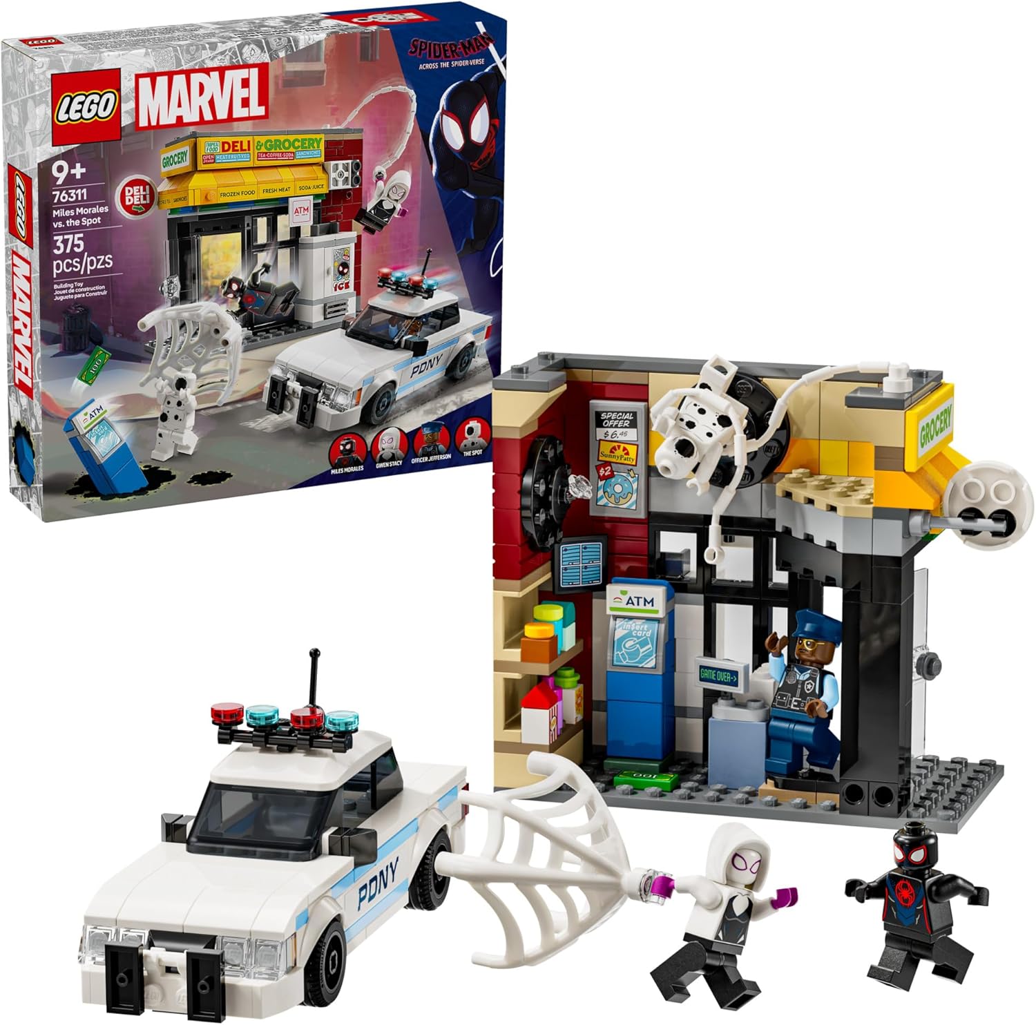 LEGO Marvel Spider-Verse Miles Morales vs. The Spot Building Set
