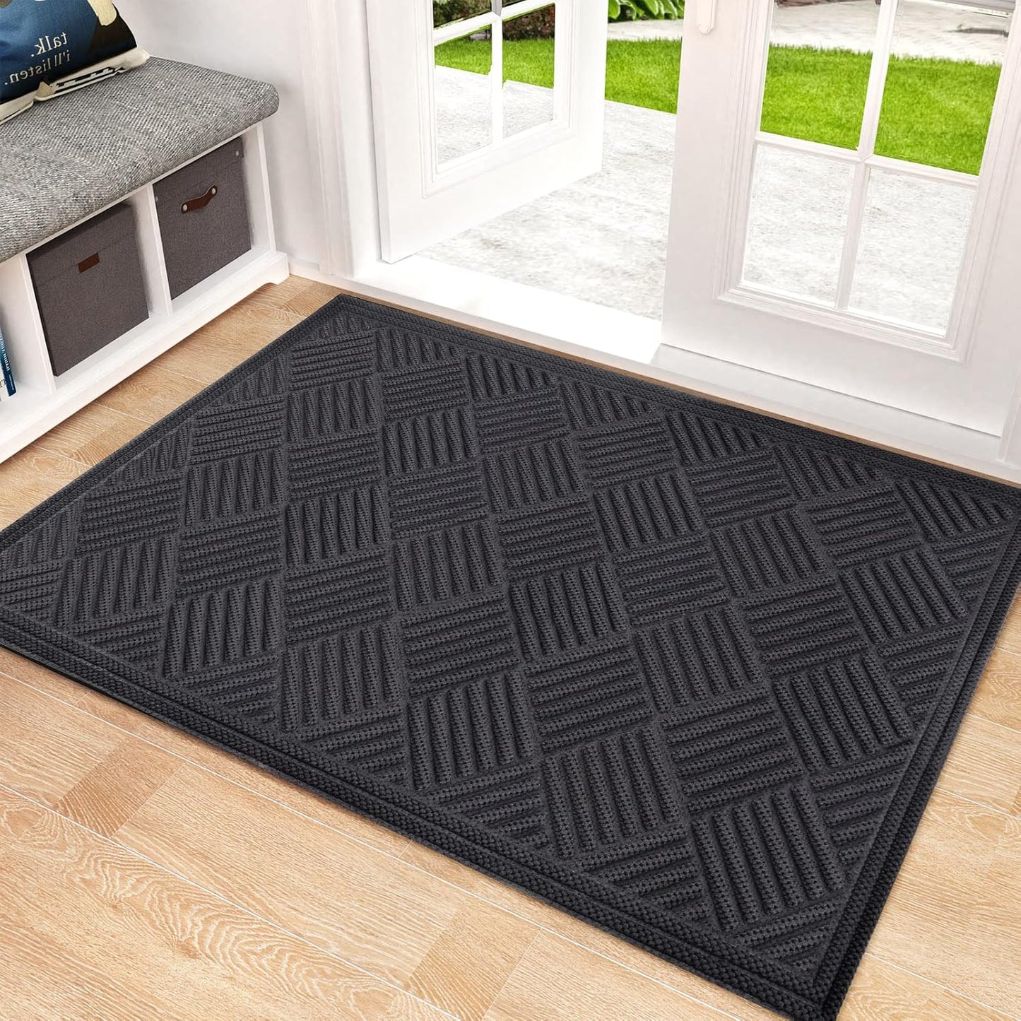 Mibao Front Door Mat - Durable Non-Slip Waterproof Doormat