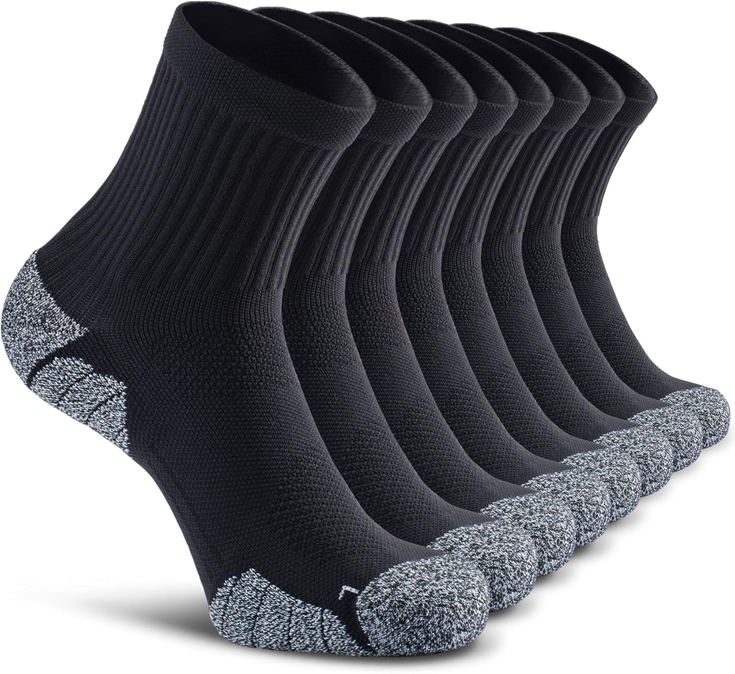 Cushioned Compression Sport Quarter Socks for Men Women Youth