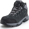 Men's Waterproof Hiking Boots Lightweight Comfortable Leather Mid toes