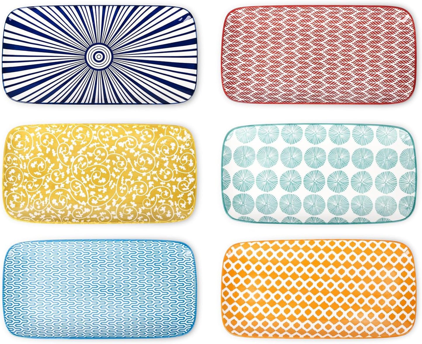 Selamica 12 Inch Serving Platters Set of 6 for Entertaining