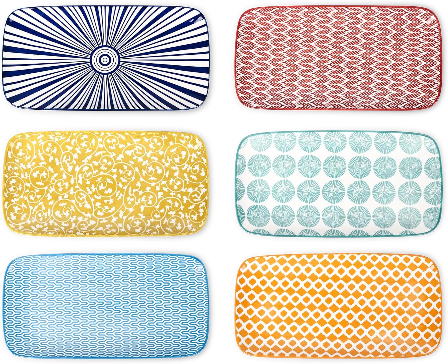 Selamica 12 Inch Serving Platters Set of 6 for Entertaining