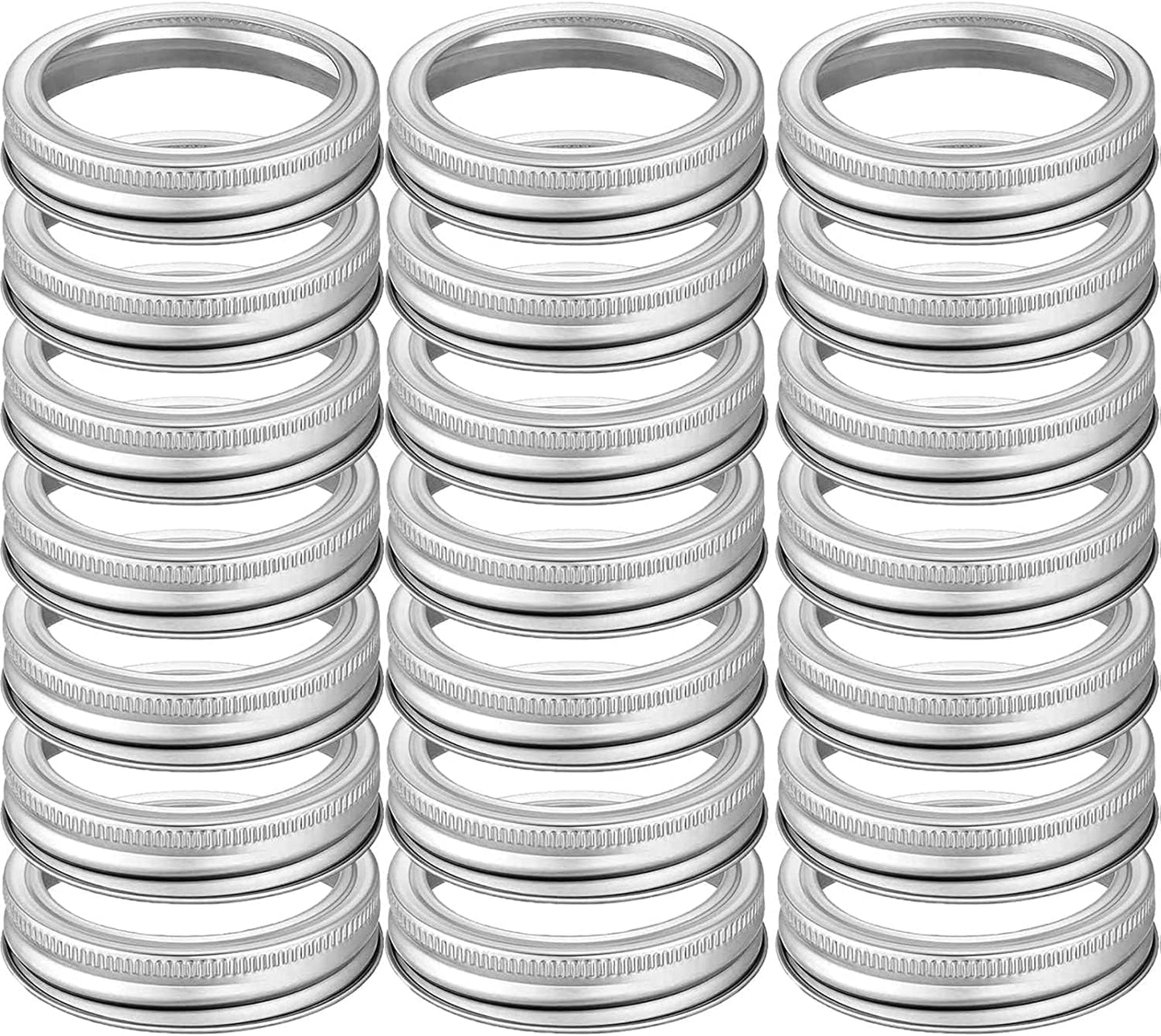 120 Pcs Wide Mouth Mason Jar Canning Rings for Preservation
