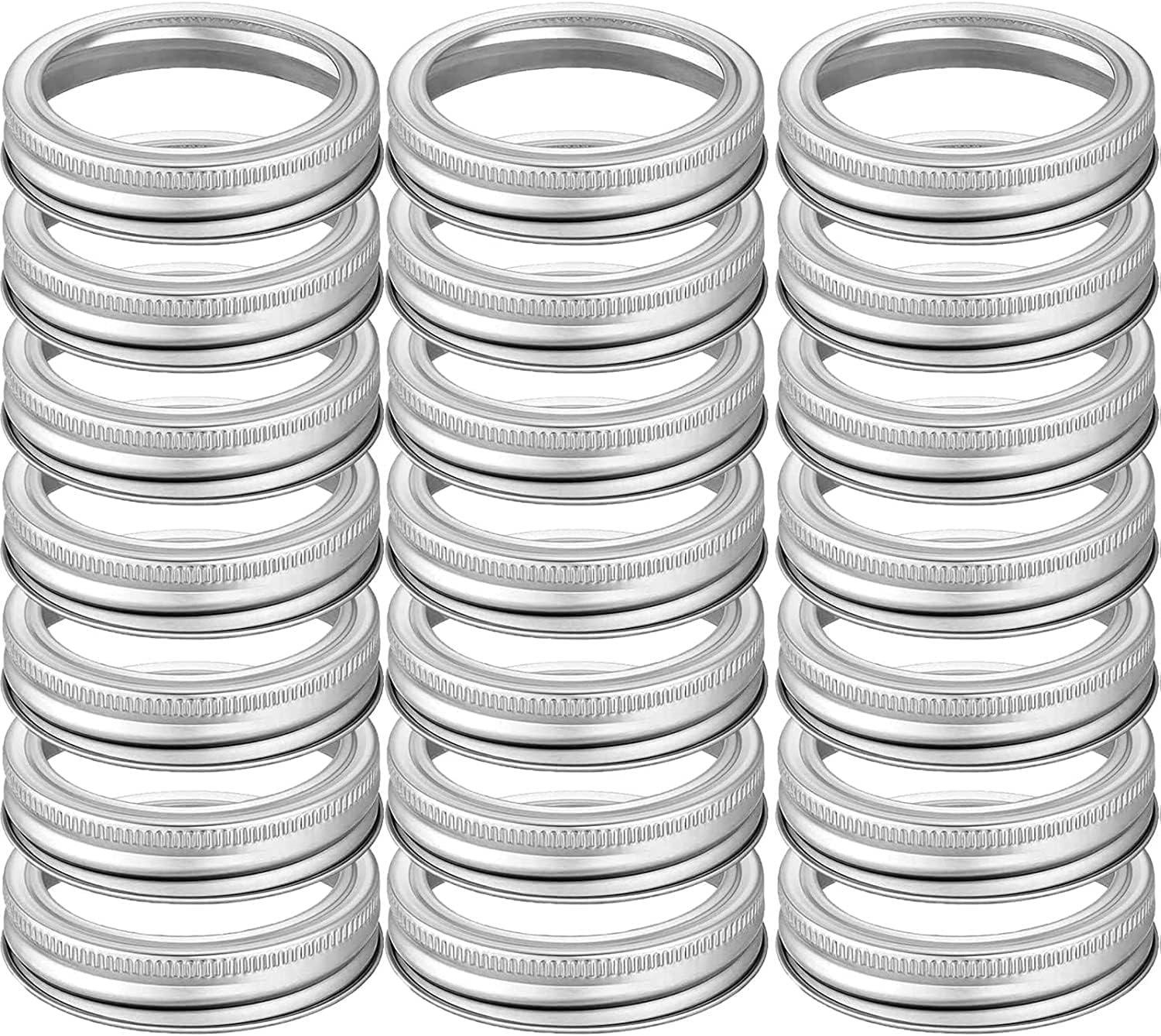 120 Pcs Wide Mouth Mason Jar Canning Rings for Preservation