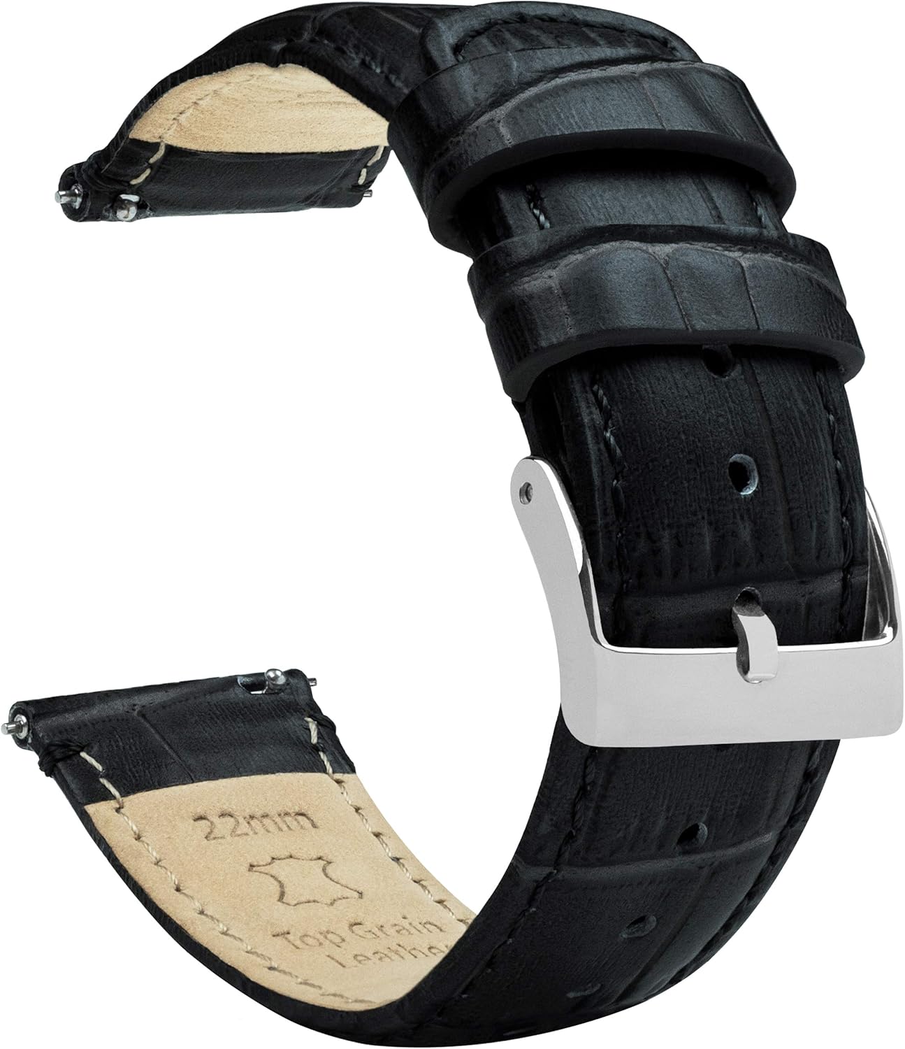 Gear S3 Classic Frontier Black Alligator Grain Leather Band