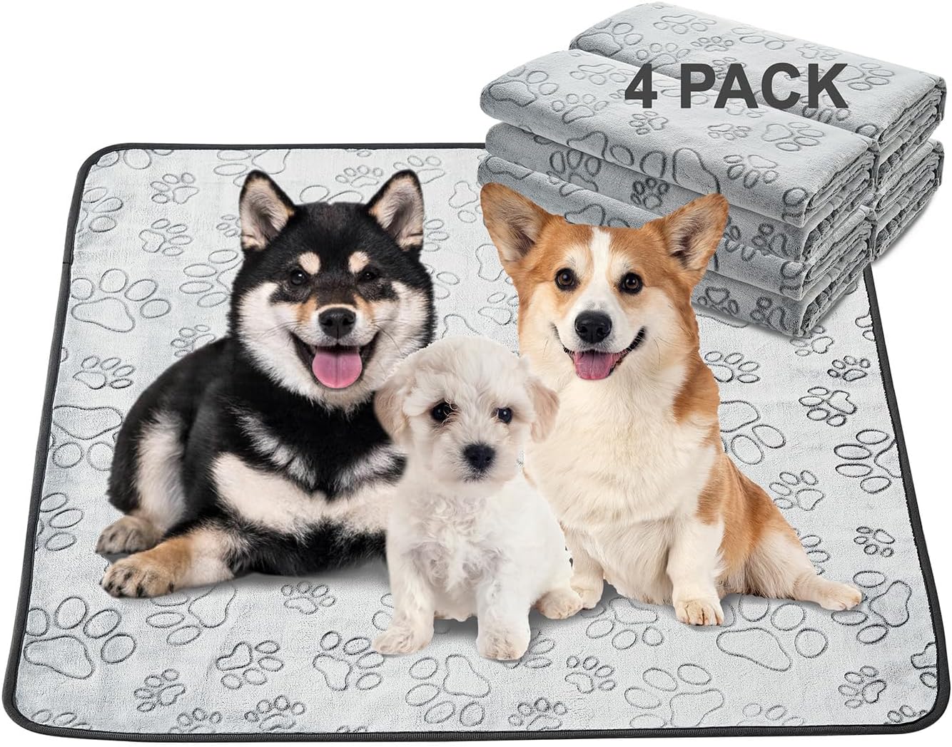 Qeils Reusable Puppy Pads - Washable Pee Pads for Dogs