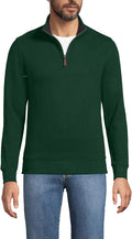 Lands' End Bedford Rib Quarter Zip Pullover Sweater - Comfortable