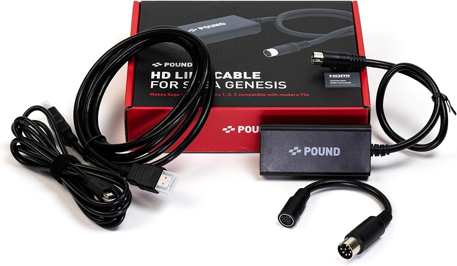 POUND HD Link Cable for Sega Genesis - HDMI with RGB Quality