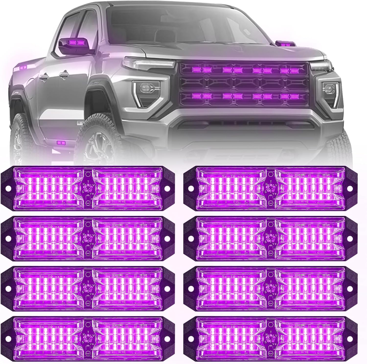 12-LED Emergency Strobe Light Kit for Vehicles and Trucks