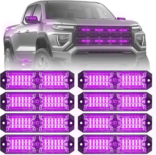 12-LED Emergency Strobe Light Kit for Vehicles and Trucks