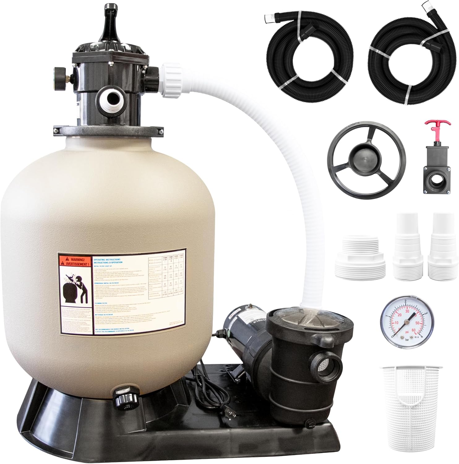 SWIMLINE HYDROTOOLS 22 Inch Pool Sand Filter Pump System Review