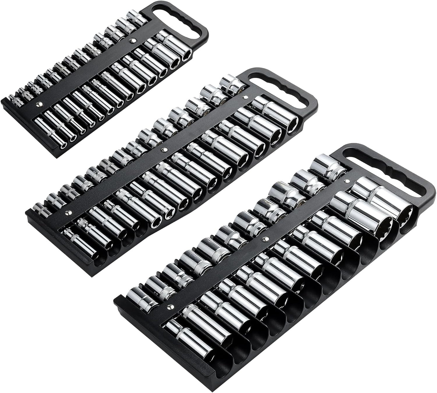 Magnetic Socket Organizer Set for Heavy Duty Storage Needs