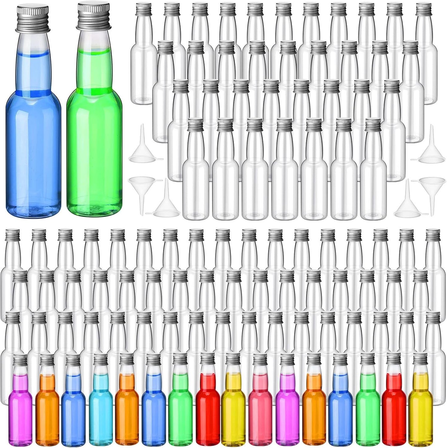 120 Pcs Mini Liquor Bottles for Parties and Weddings - 3.3 oz