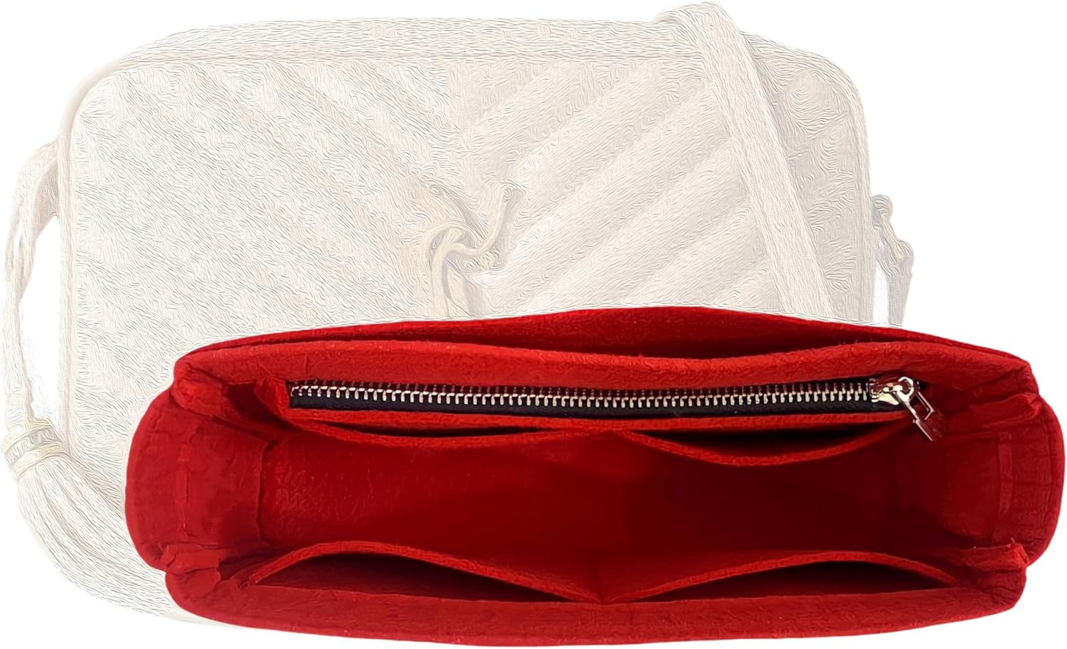 Premium Purse Organizer for Lou Camera Bag - Handmade Felt Insert