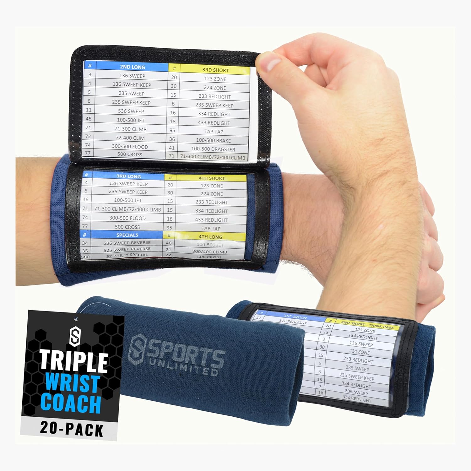 Youth Triple Wrist Coach for Football and Baseball Plays