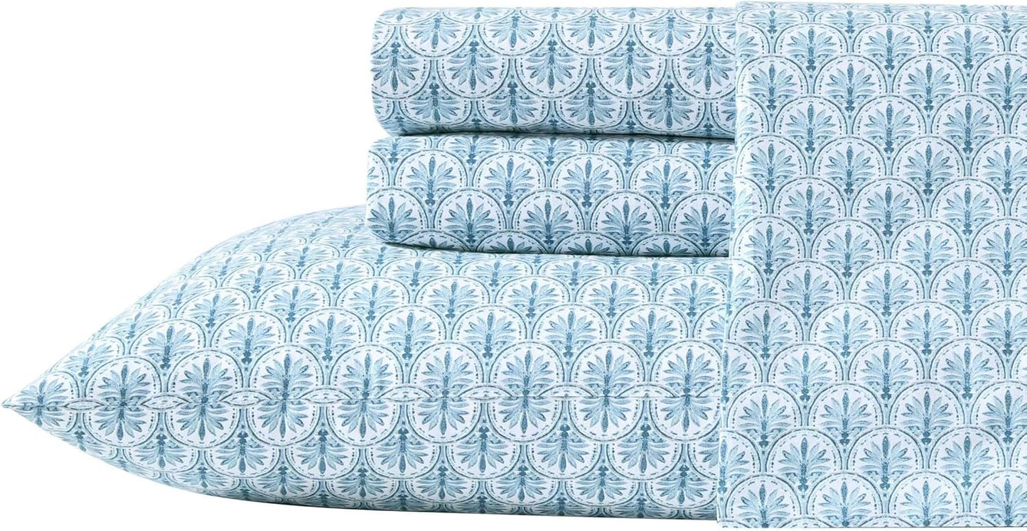 Tommy Bahama Queen Sheet Set - Super Soft Cotton Percale Bedding