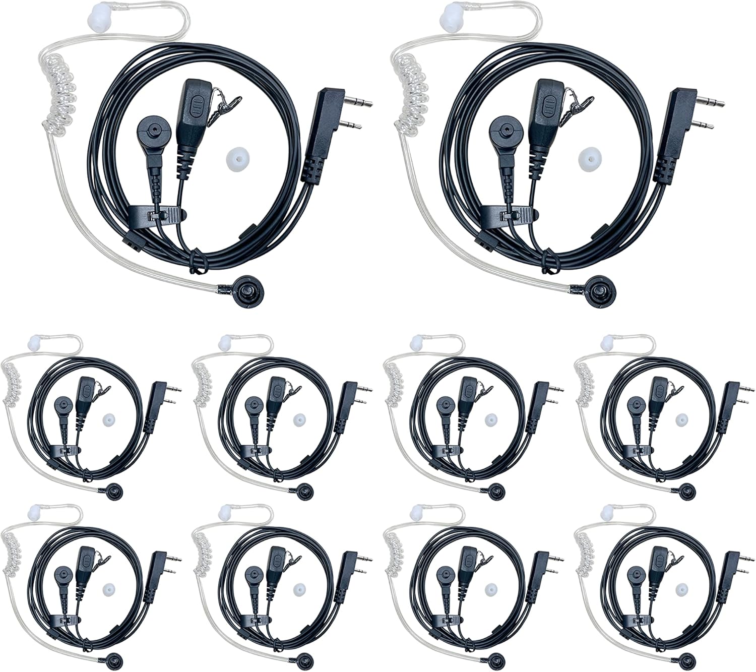 SHON Walkie Talkie Ear Pieces for Clear Sound and Comfort