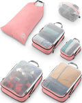 Large Packing Cube Set with See Through Mesh - Compression Travel
