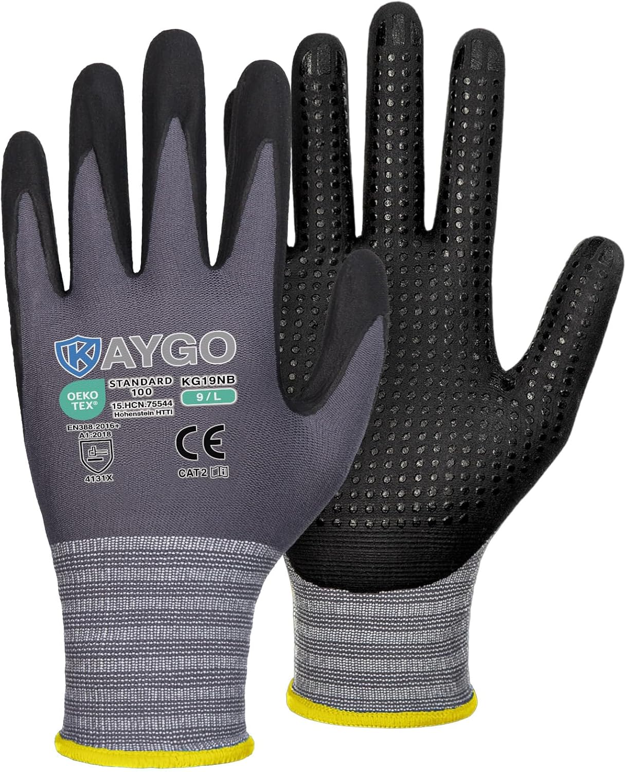 KAYGO MicroFoam Nitrile Work Gloves - Versatile & Durable!