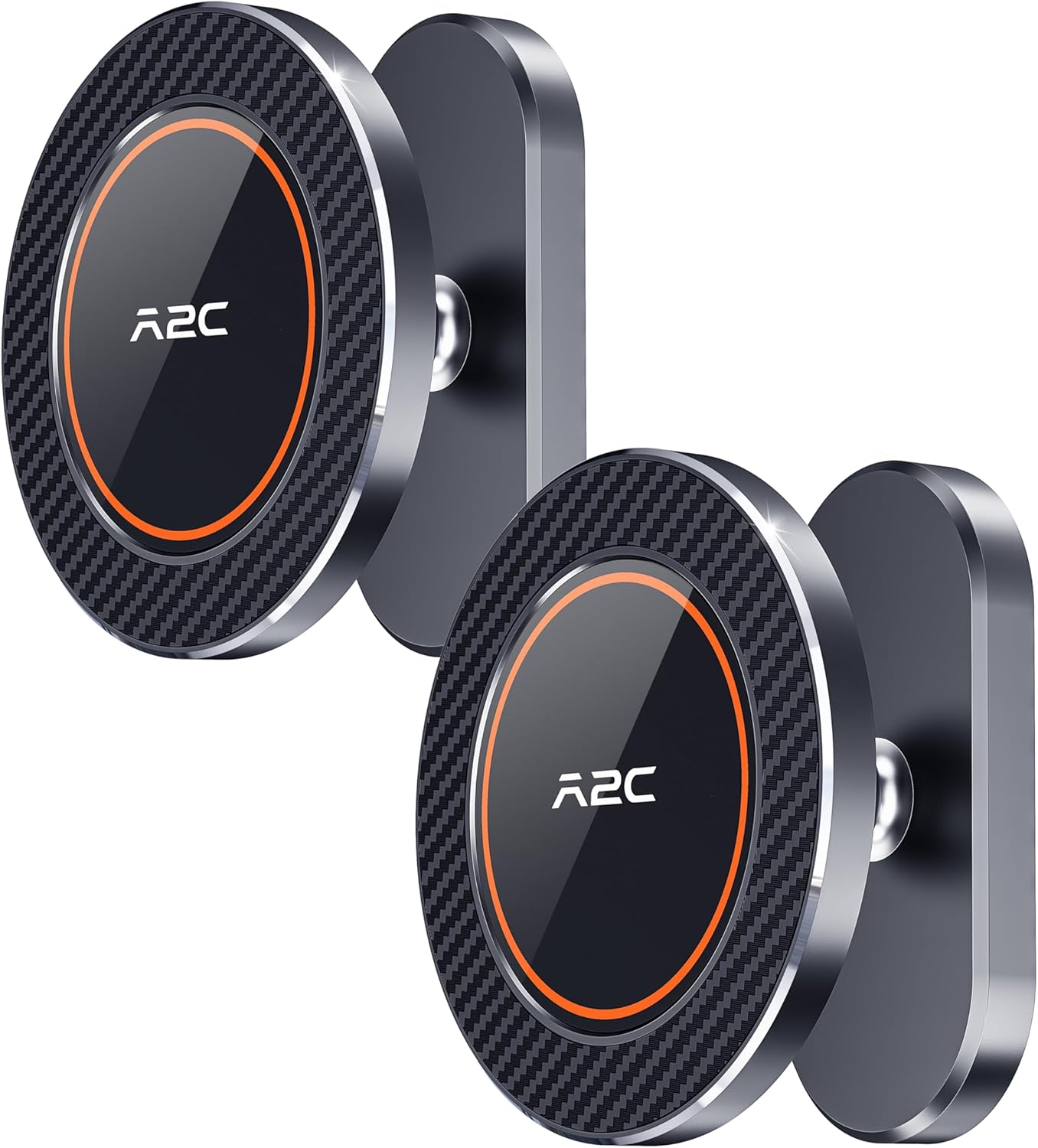 A2C 2-Pack Alloy Magnetic Golf Cart Phone Holder for iPhone