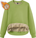 TACVASEN Women's Crewneck Sweatshirt Fleece Lined - Cozy Winter