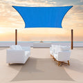 ColourTree 13 ft x 23 ft Blue Sun Shade Sail Canopy - Heavy Duty UV