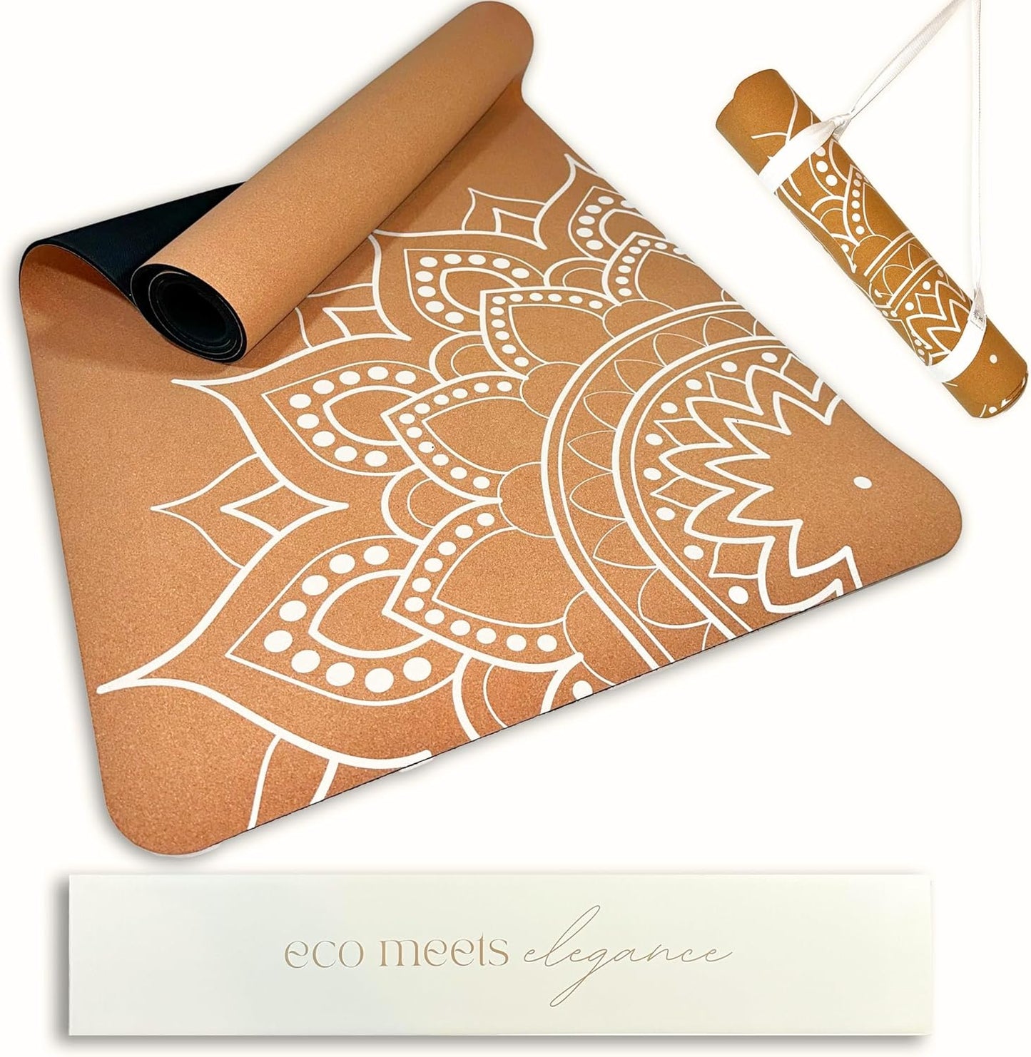 Boho Flow Cork Yoga Mat | Extra Large Eco-Friendly Design