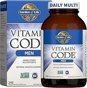 Garden of Life Vitamin Code Whole Food Multivitamin for Men