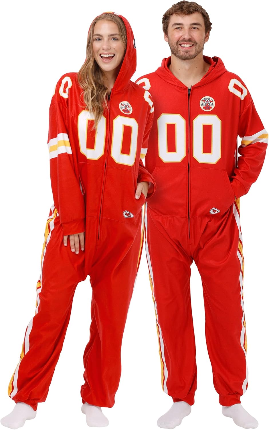 FOCO NFL Team Logo Gameday Ready Lounge Onesie Pajamas Review
