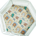 36in Wide Hexagonal Dog Pen Urine Pad - Reusable Waterproof Pad