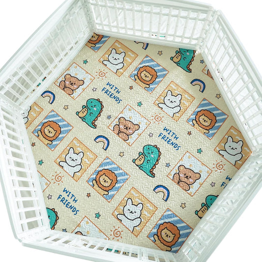 36 in Wide Hexagonal Dog Pen Urine Pad for Easy Training