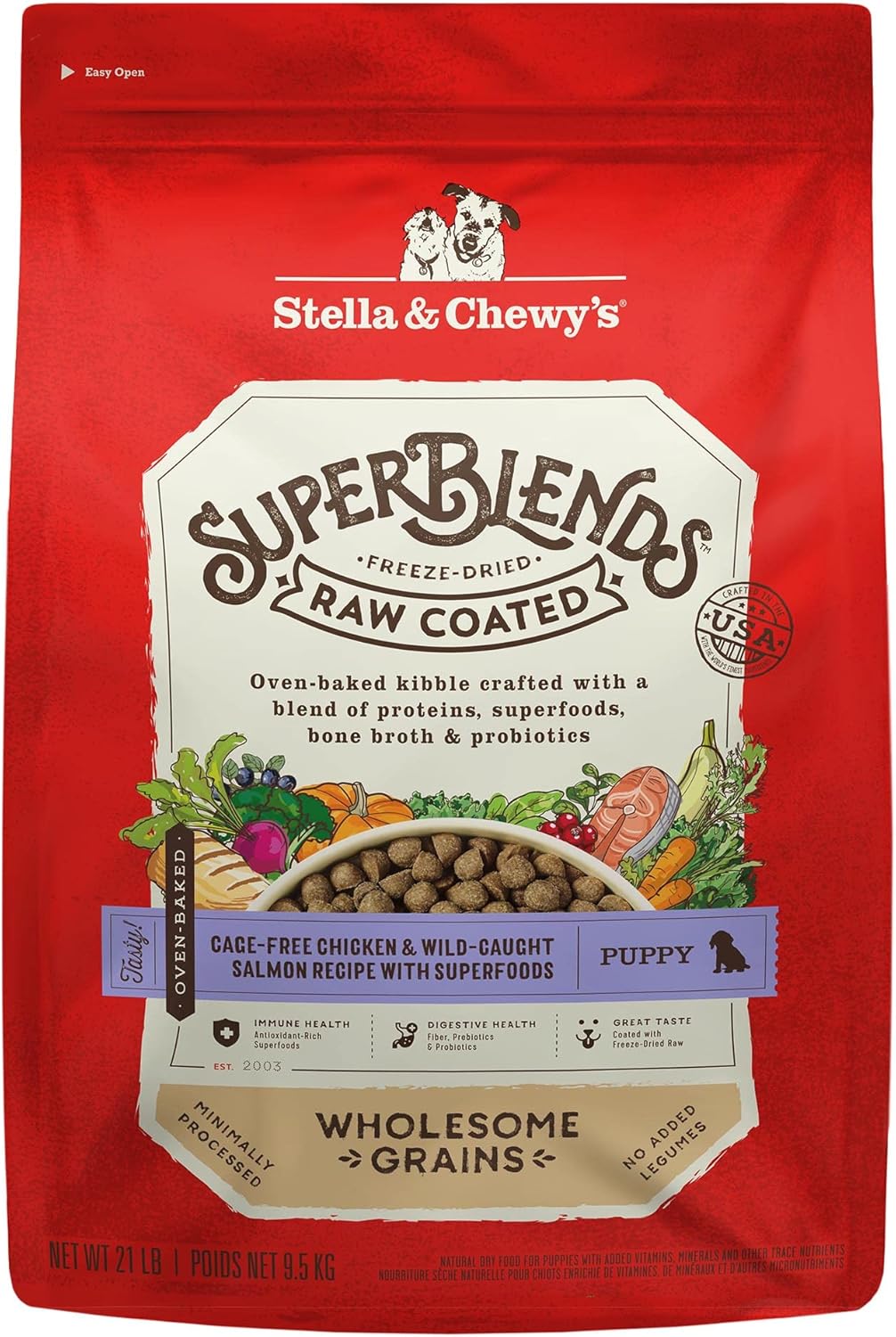 Stella & Chewy's SuperBlends Raw Coated Puppy Food with Superfoods