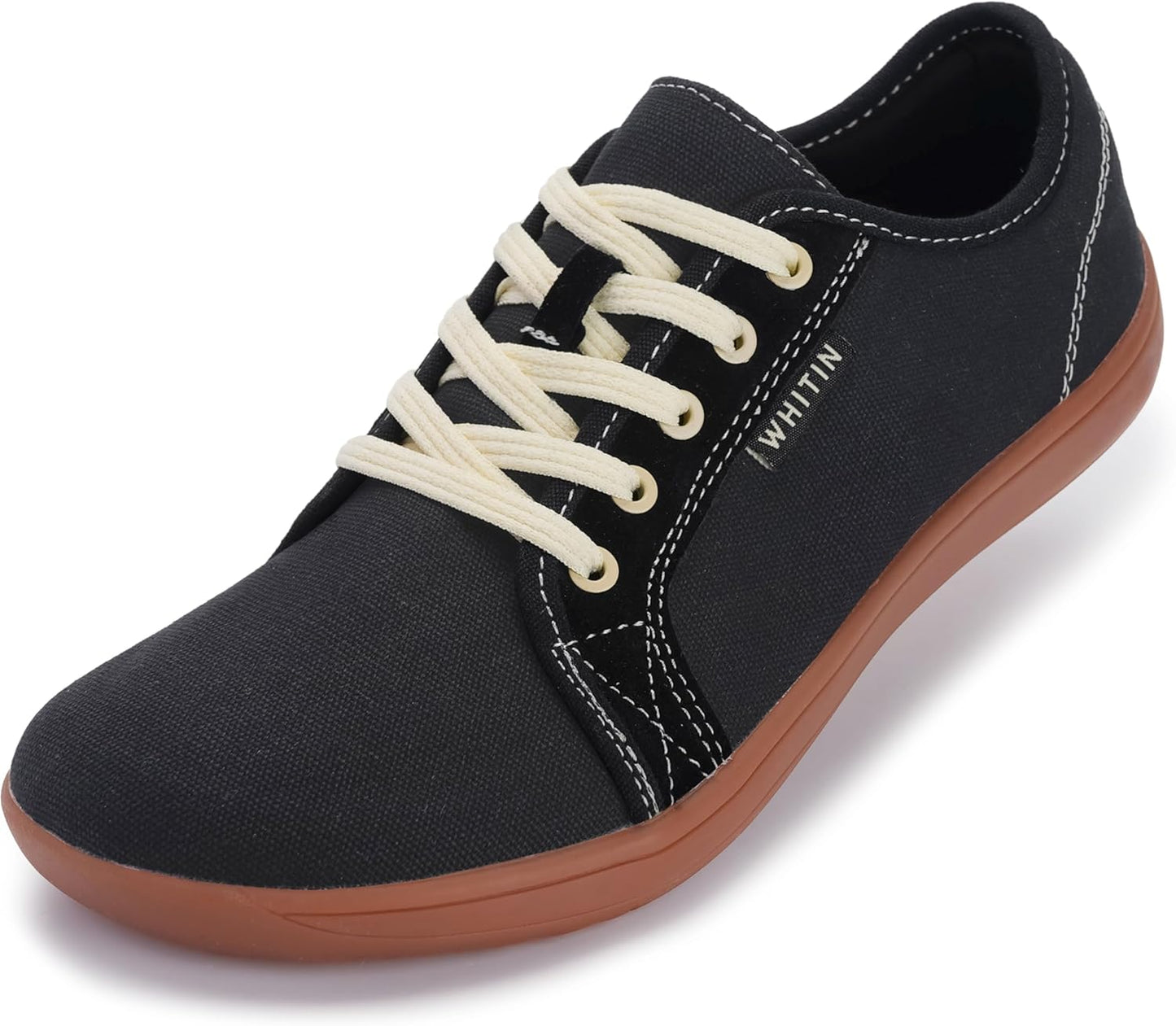 WHITIN Women's Canvas Barefoot Shoes for Minimalist Comfort