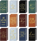 Prayer Journal for Men 24 Pack Bulk Leather Notebooks - Bible Verse