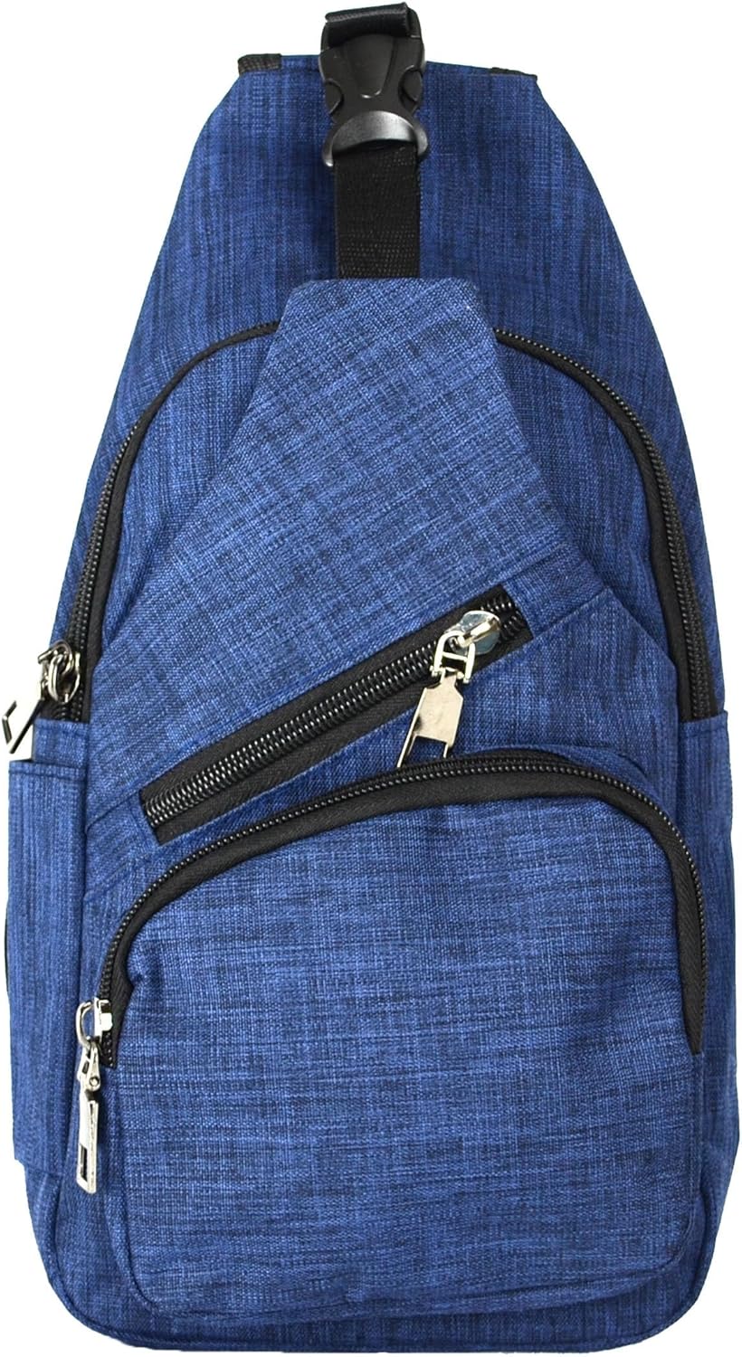 Anti-Theft Daypack Crossbody Sling Backpack with USB Port