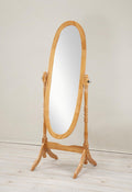 Roundhill Traditional Queen Anna Style Wood Floor Cheval Mirror