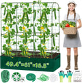 Cucumber Trellis for Climbing Plants with Grow Bag - 61in U-Frame