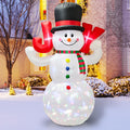 7.8ft Christmas Inflatable Snowman Yard Decoration - Rotating LED