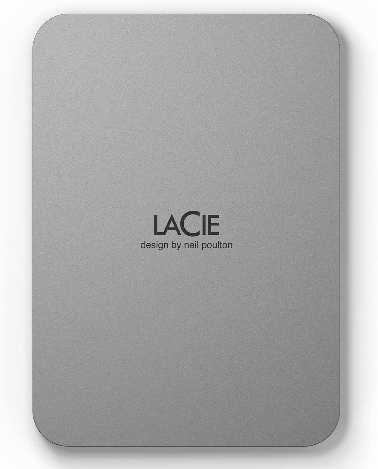 LaCie 5TB External Hard Drive - Portable Moon Silver