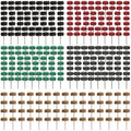 Abrasive Buffing Wheels 300 Pcs 1 in Set - Compact Detail Polishing