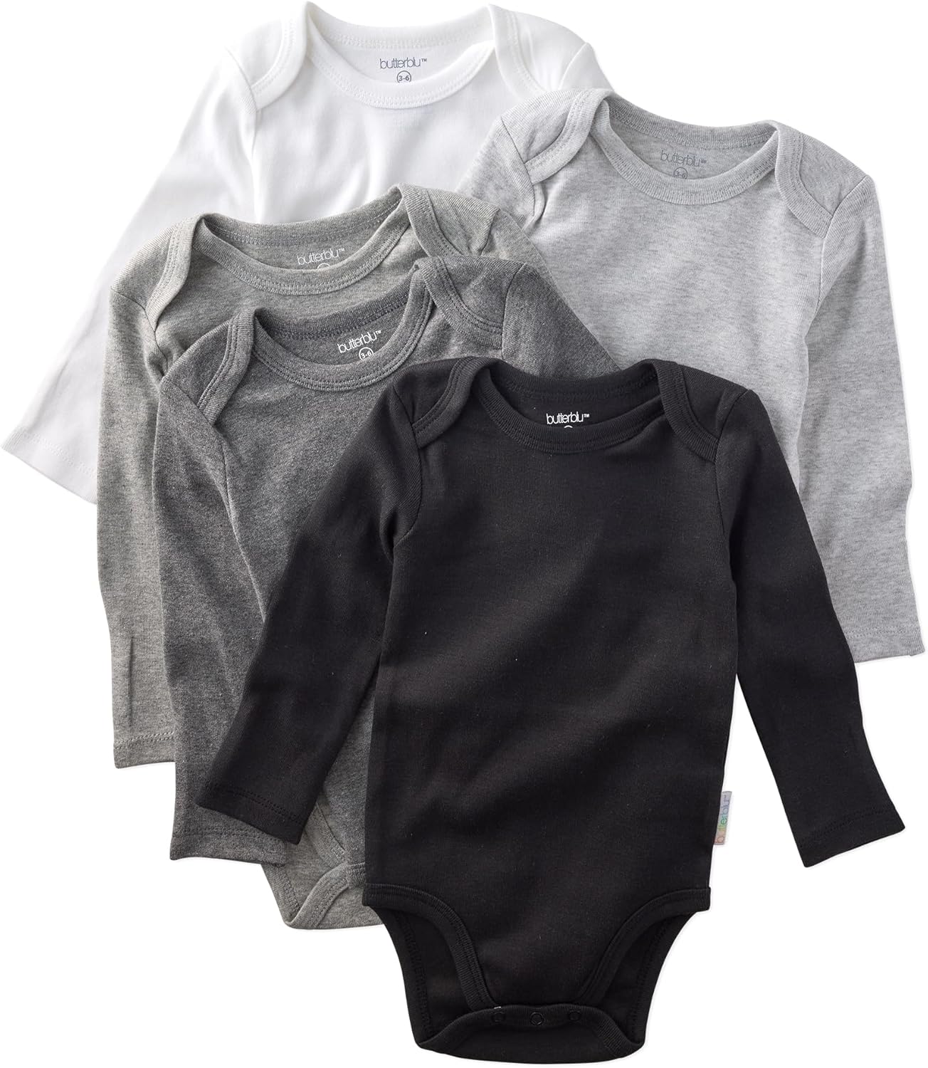 Blake Long Sleeve Bodysuits 100% Organic Cotton for Babies